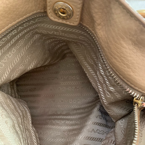 Authentic Tan Leather Prada Handbag - Picture 3 of 13